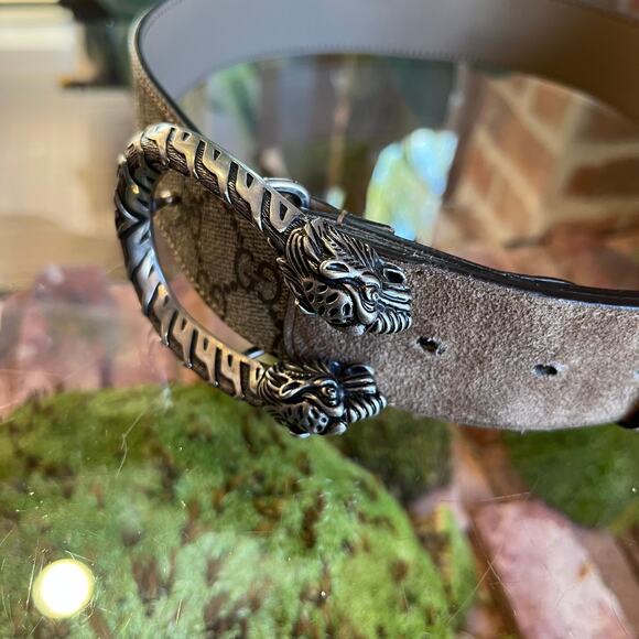 GUCCI GG Supreme Monogram Dionysus Beige Suede 80.32 - Picture 4 of 4